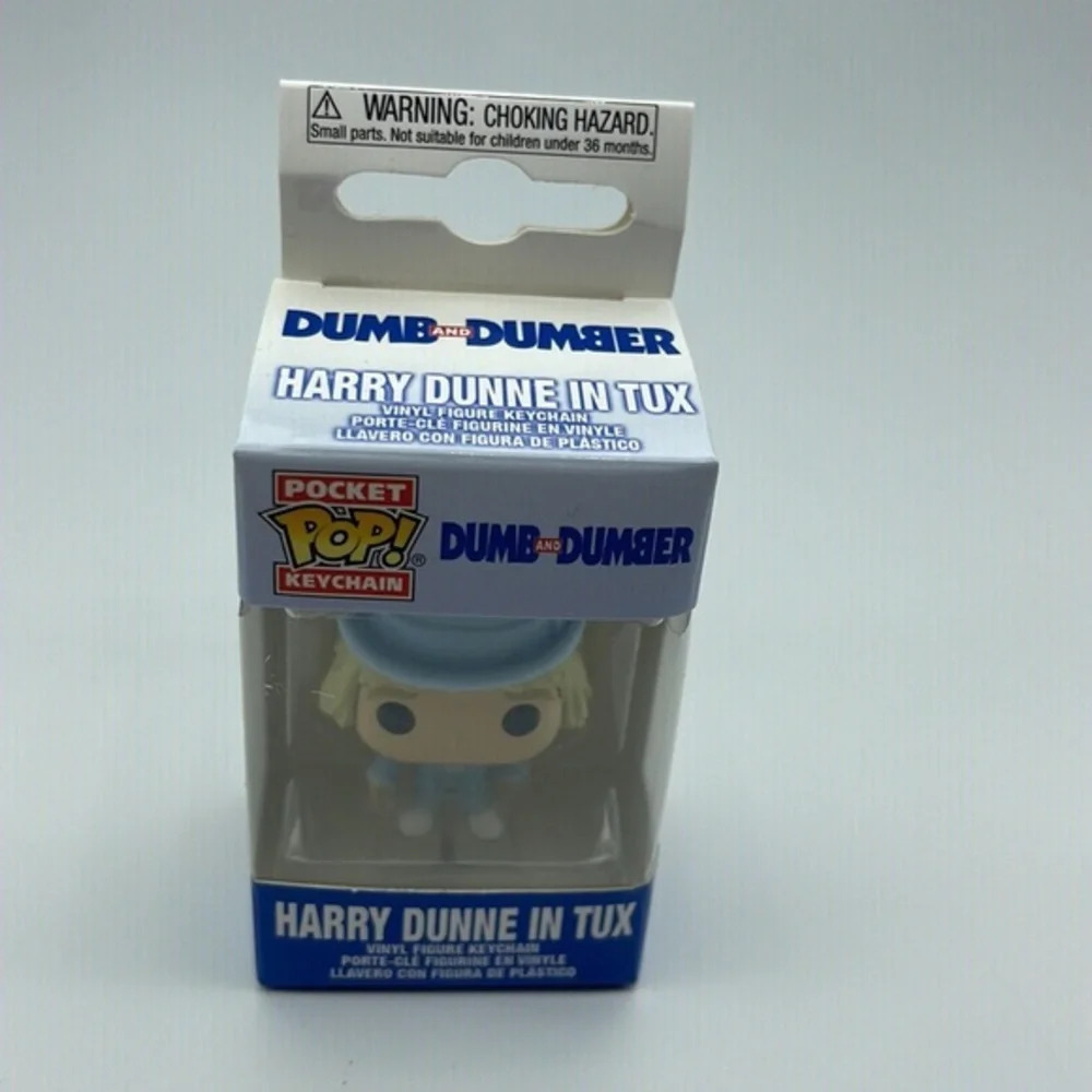 Funko Dumb And Dumber Pocket Pop! Harry Dunne In Tux Vinyl Key Chain - Picture 3 of 8